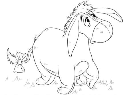 Eeyore From Winnie The Pooh Coloring Page